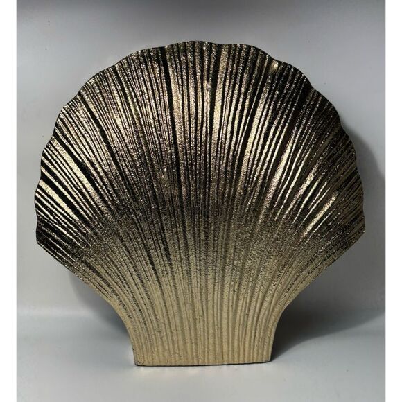 MCM OROA Gold Seashell Vase / New - Picture 8 of 14